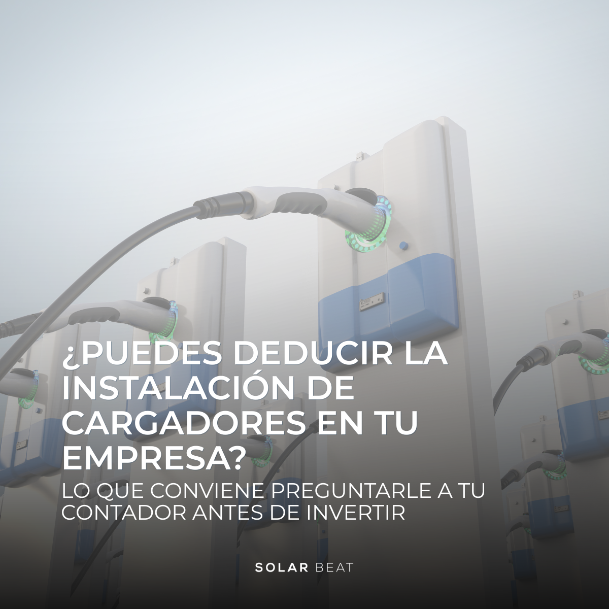 ¿Puedes deducir la instalación de cargadores en tu empresa?