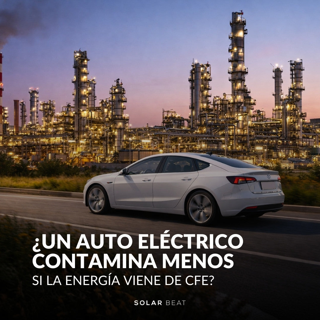 ¿Un auto eléctrico contamina menos si la energía viene de CFE?